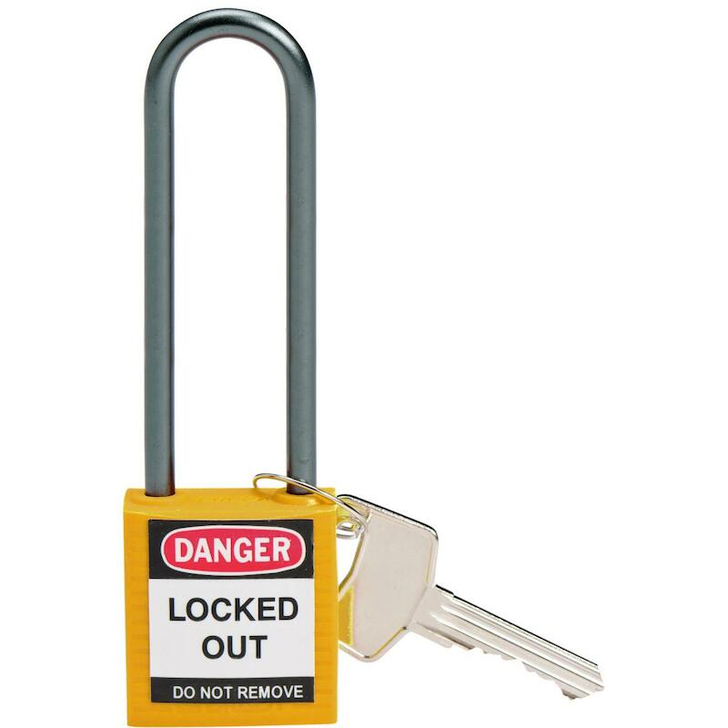 COMP SAFE PADLOCK 32MM SHA KD YEL/6    BRADY   6ST
