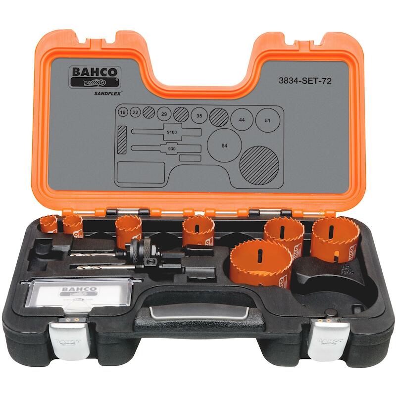 JEU SC. CLOUCHE BIM (COFFR) 3834-SET-72 (9PC)BAHCO
