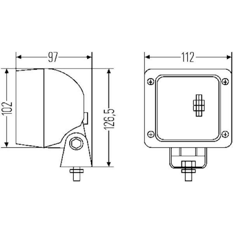 PROJECTEUR DE TRAVAIL HALOG 1GA 007 506-001  HELLA