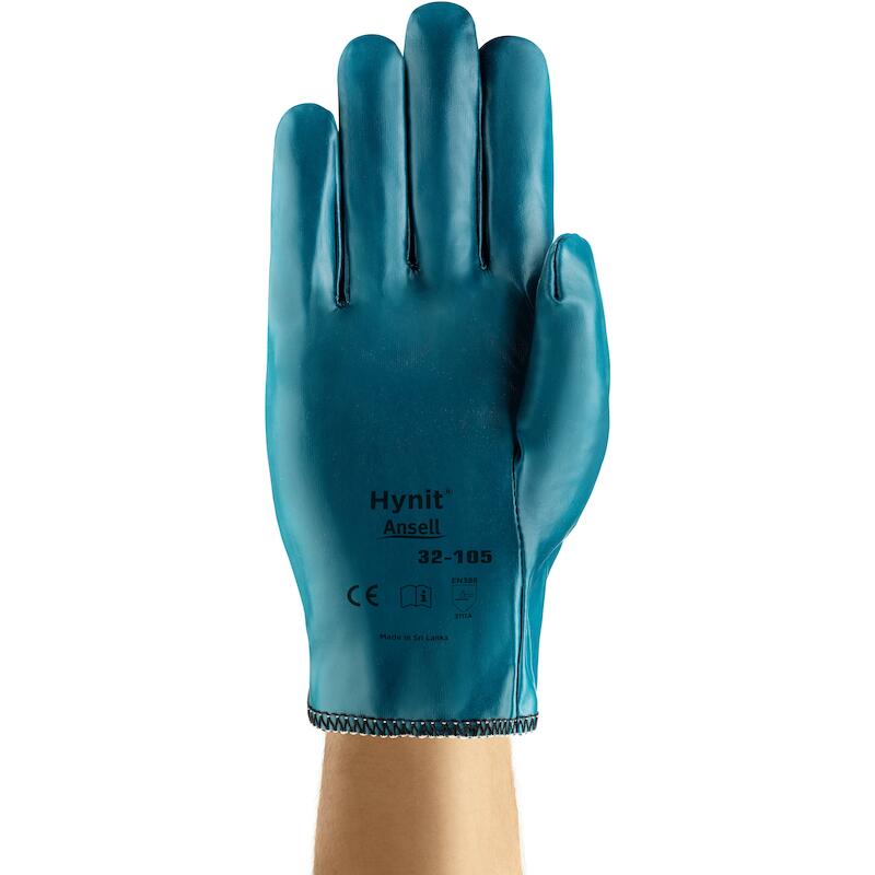 HANDSCHOEN HYNIT BLAUW      32-105       10 ANSELL