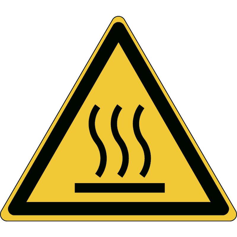 PICTOGRAM - BRADY W017 - WAARSCHUWING: WARM OPPERVLAK 43X50 MM (7 EA)