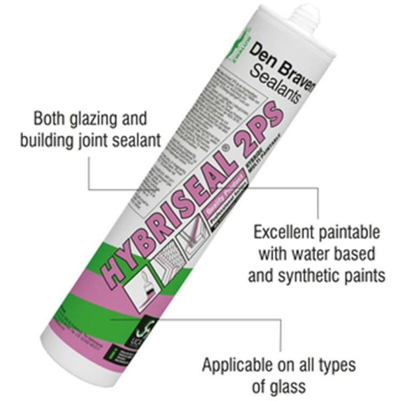 MASTIC VITRAGE BLANC  290ML HYBRISEAL 2PS   ZWALUW