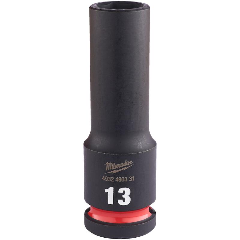 Milwaukee - Douille à choc profonde - Shockwave Impact Duty - 1/2" - 6 pans - 13 mm - 78 mm - 4932480331 - 03246216