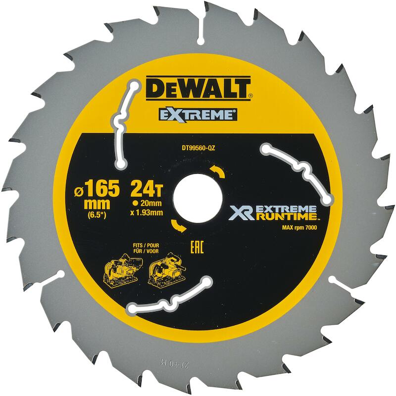 LAME SCIE CIRC.165X20 XTREM.DT99560-QZ 24D  DEWALT