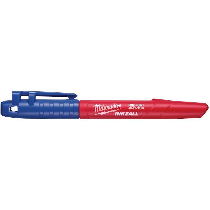 Milwaukee - inkzall - markeerstift - fijne punt - 1 mm - blauw - 4932492126 - 08083229