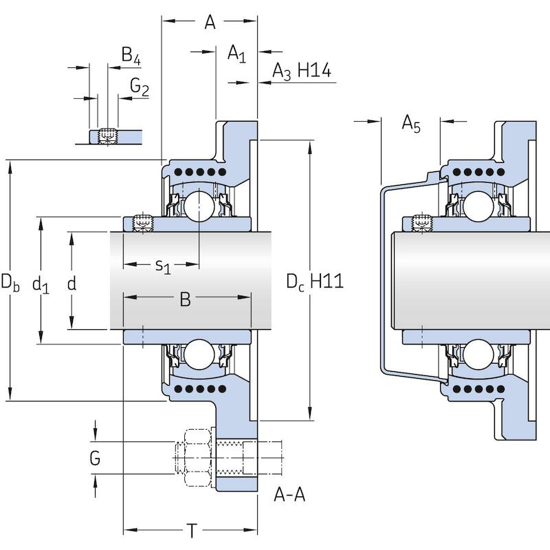 Y-FLENSLAGERBLOK COMPOSIET  FYK 30 TF          SKF