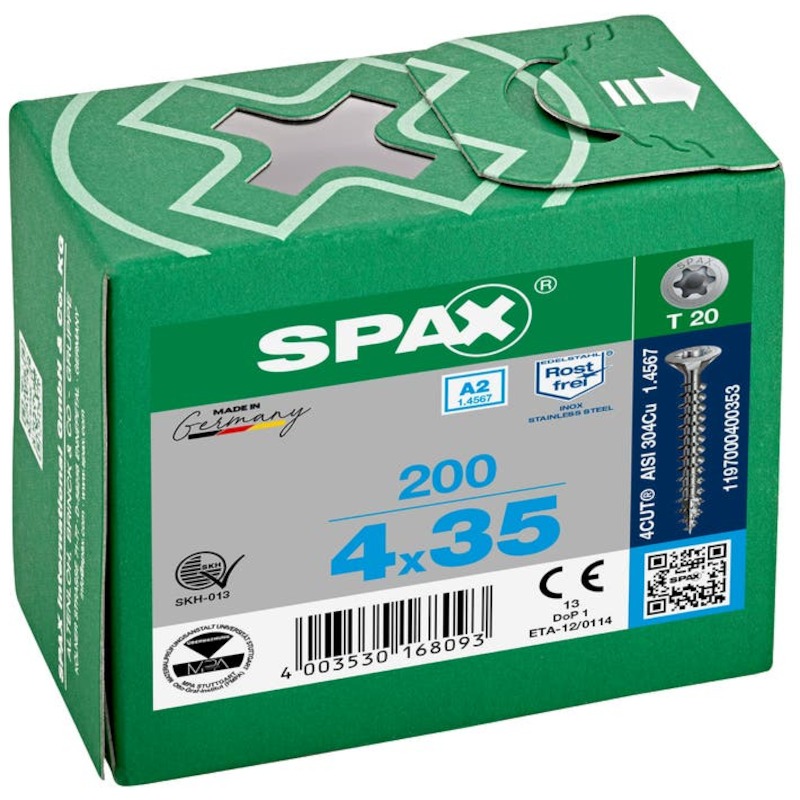VIS À BOIS AGGLOMERÉ T20 VD T-STAR+  4,0X35 - INA2
