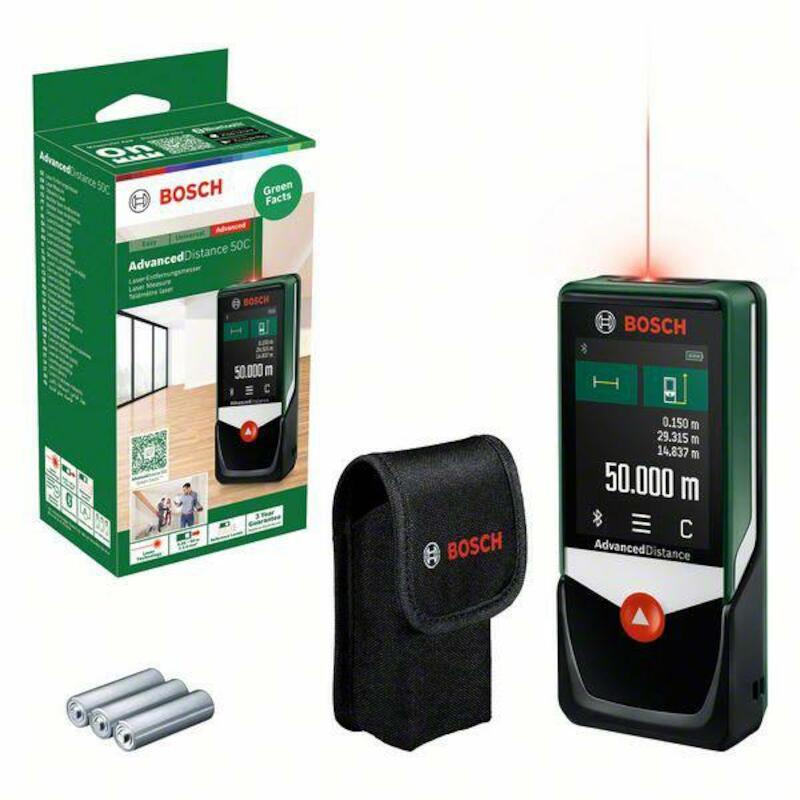 LASERAFSTANDSMETER 50M      ADVANCEDDISTANCE 3XAAA