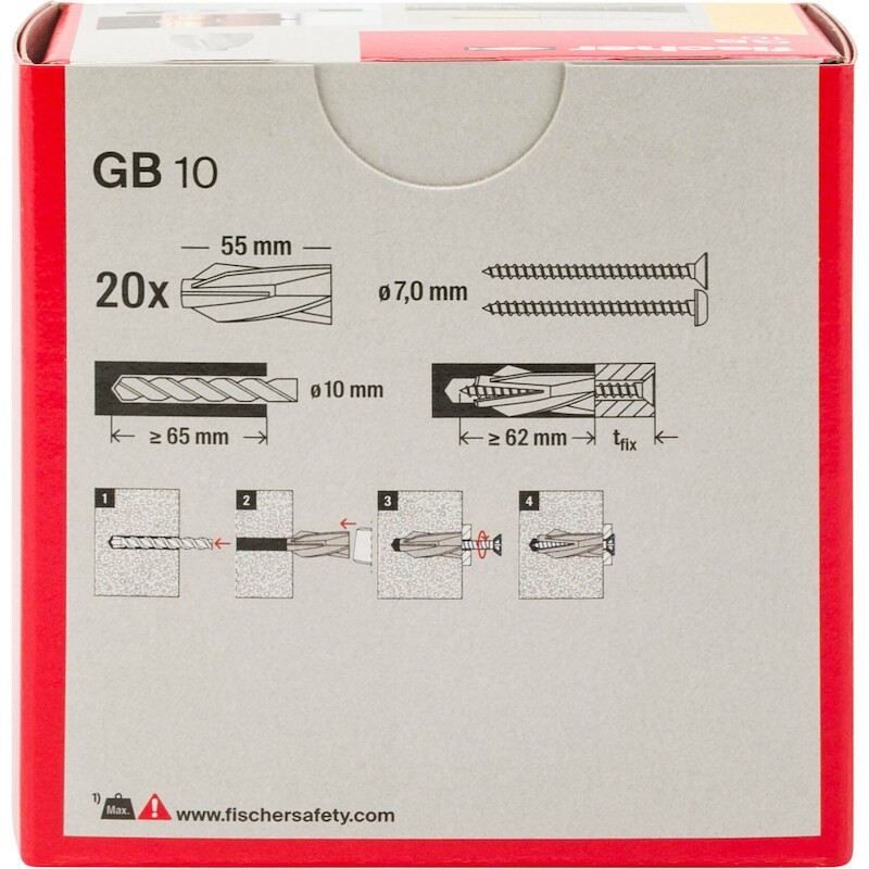 FISCHER GB 10 GASBETONPLUG GB