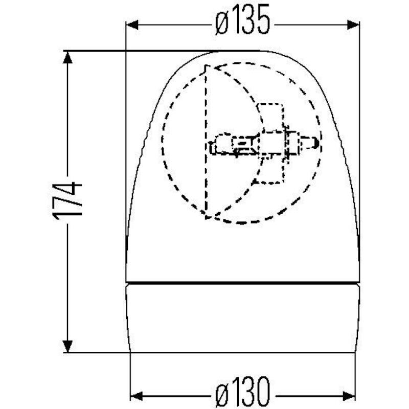 2RL.007.337.021 ROTAFIX GEEL 12V MAGN.