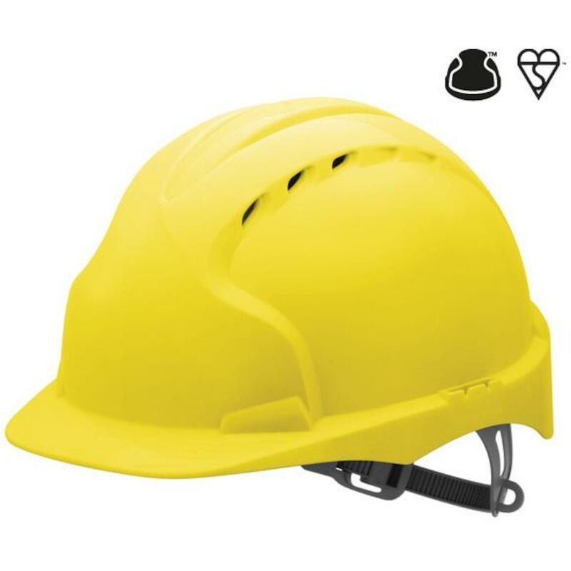 HELM VENTIL.+ SLIP          EVO3 GEEL          JSP
