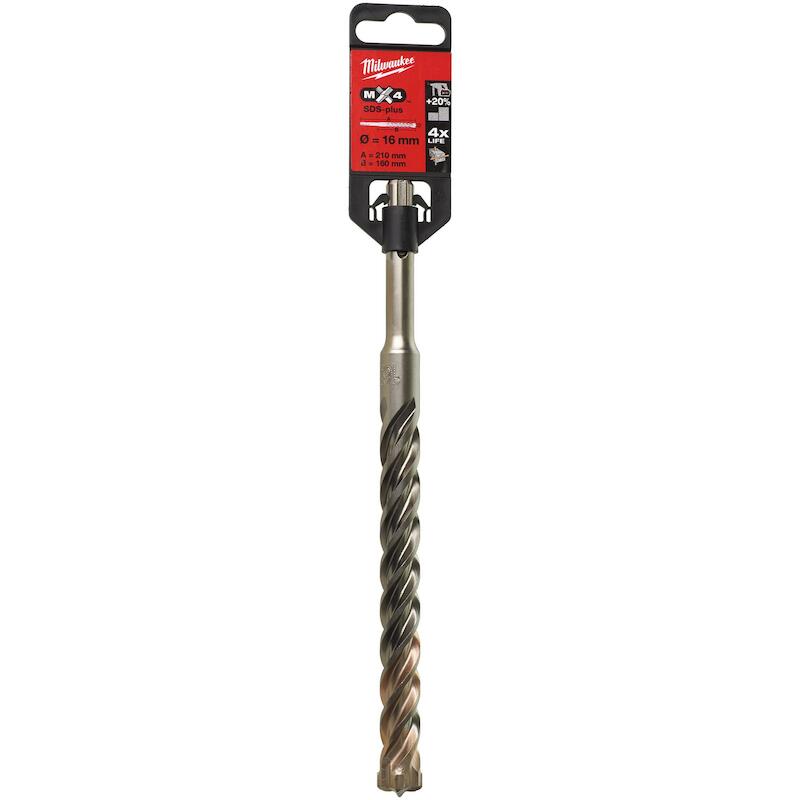 HAMERBOOR SDS+ 16X210MM     4932352953 4-CUT MILWA