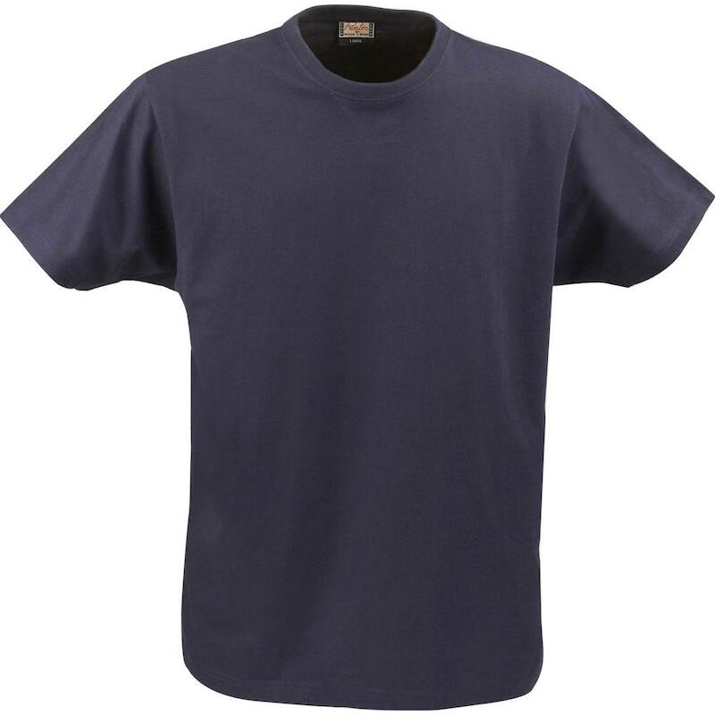 T-SHIRT COTTON              HEAVY BLEU     S PRINT