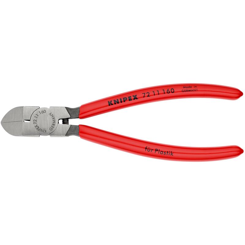 PINCE COUP.DE CÔTÉ PR.PLAST.72 11 - 160MM   KNIPEX