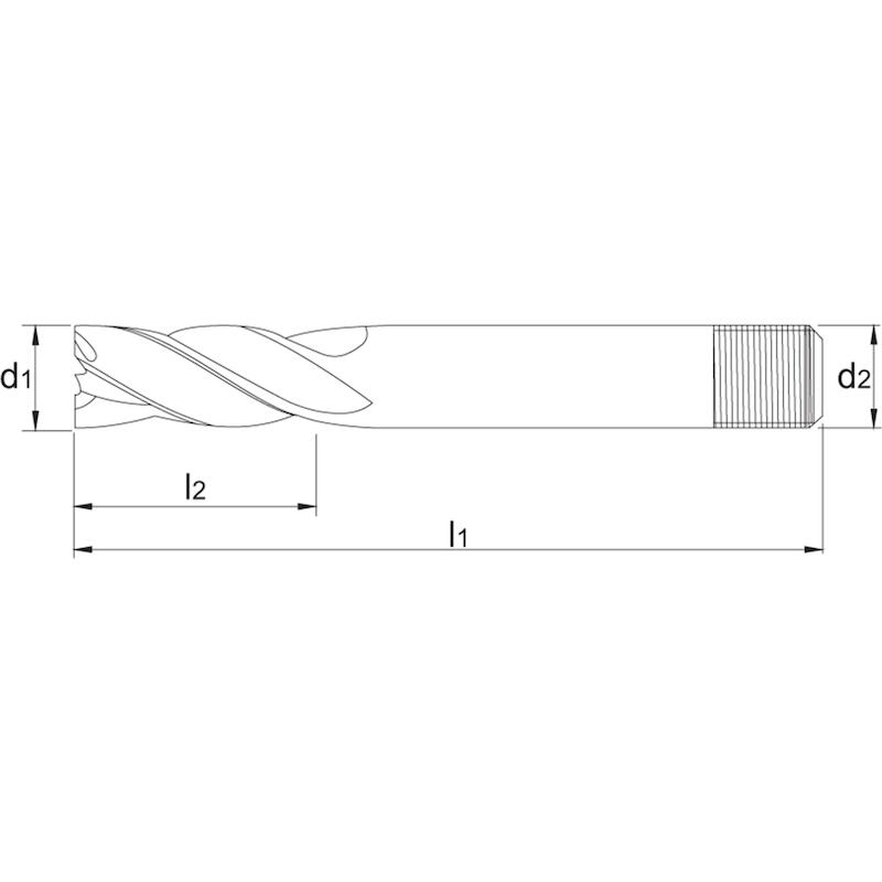 HSS-E SHANK CUTTER, MULTI-CUTTER DIN 844-D SHORT, TYPE N 25X45MM - 342002500 - PHANTOM