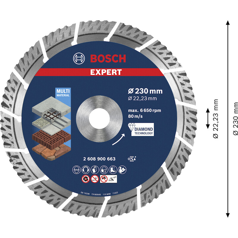 DIAMANTSCHIJF 230MM         2608900663       BOSCH