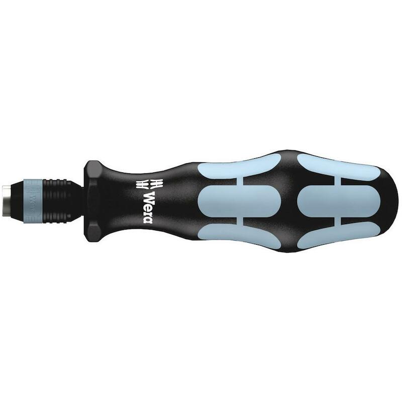 WERA 3816 R BITS-HANDHOUDER MET RAPIDAPTOR SNELWISSELHOUDER, RVS (1/4 duim x 119 mm)