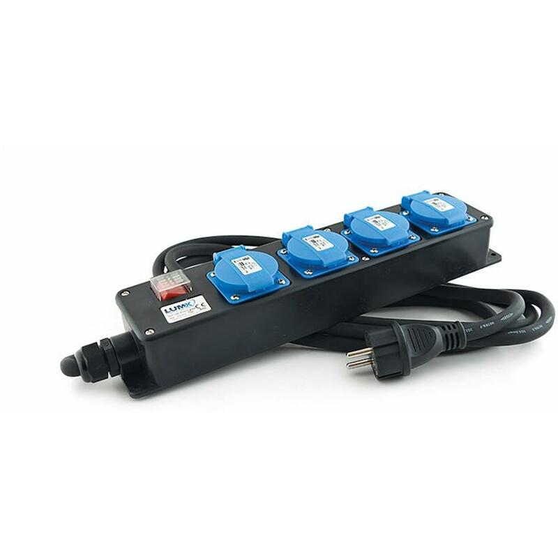 STEKKERDOOS 4X 250V/16A     LM 41210 - 10M    LUMX