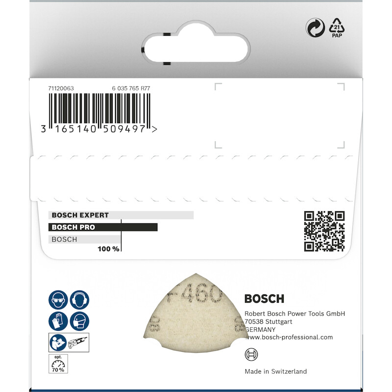SCHUURPAPIERSET DELTA HOUT  2608607540(10ST)DIV.