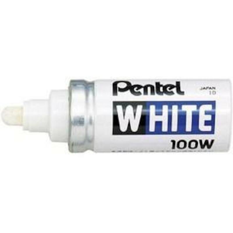 MARKEERSTIFT WIT            100W            PENTEL