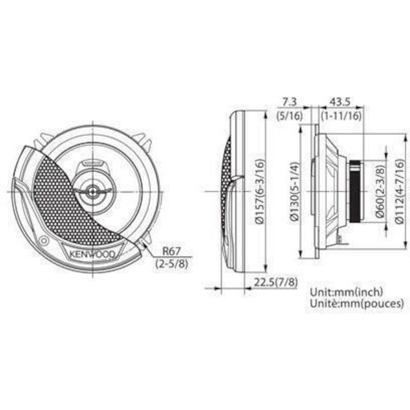 KENWOOD KFC-E 1365 LUIDSPREKERSET