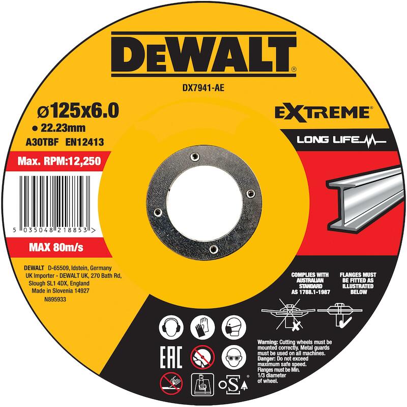 DISQ. ÉBARBER 125X6,0X22,23 DX7941          DEWALT