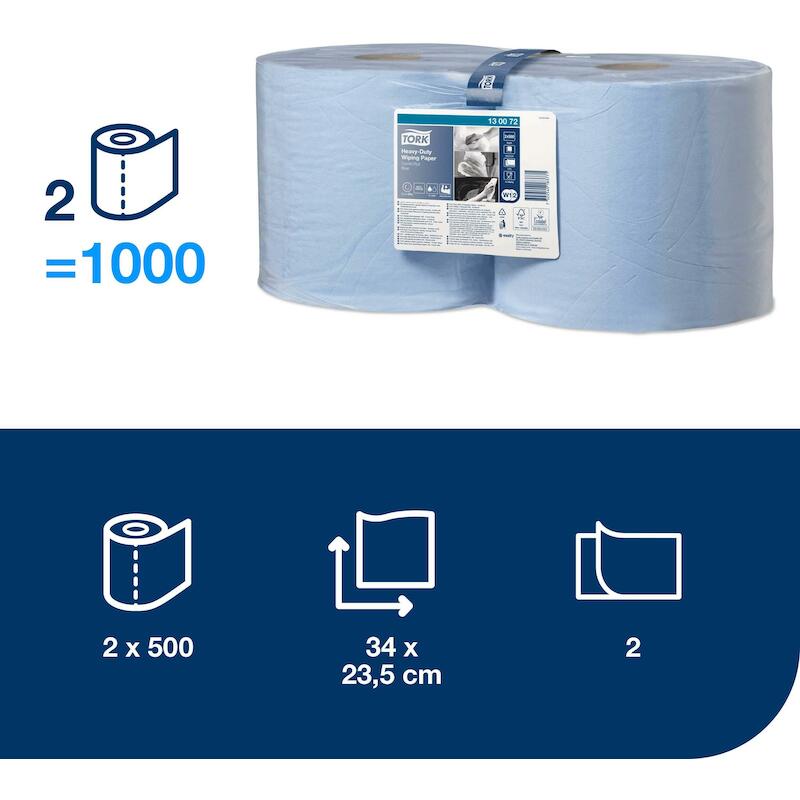 PAPIER 2 LAAGS - TORK 130072 - ( 500 EA)