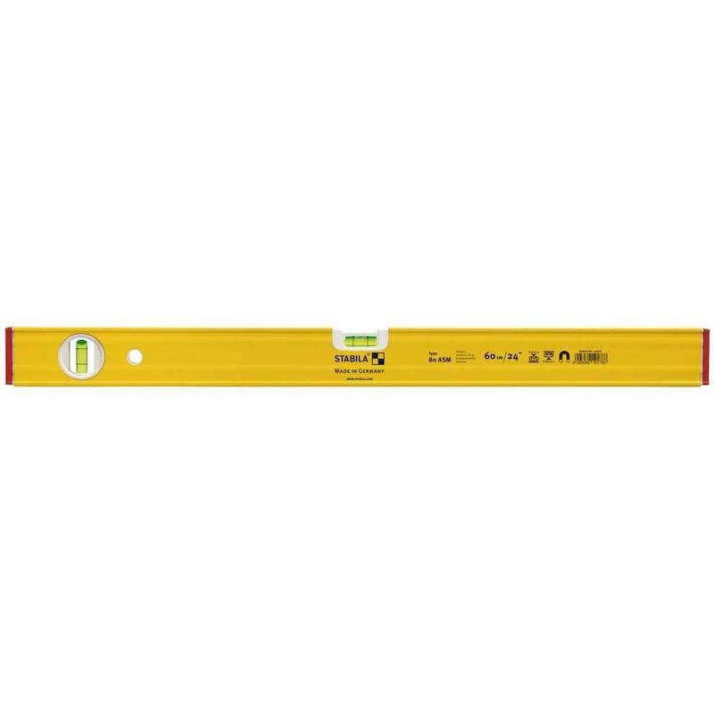 NIVEAU BULLE 600MM RENFORCE 80ASM MAGN.    STABILA