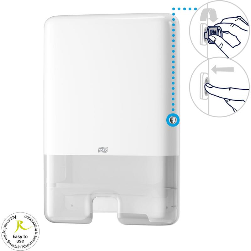 XPRESS-BOX PLAST.INTERFOLD  552000 -BLANC  H2 TORK