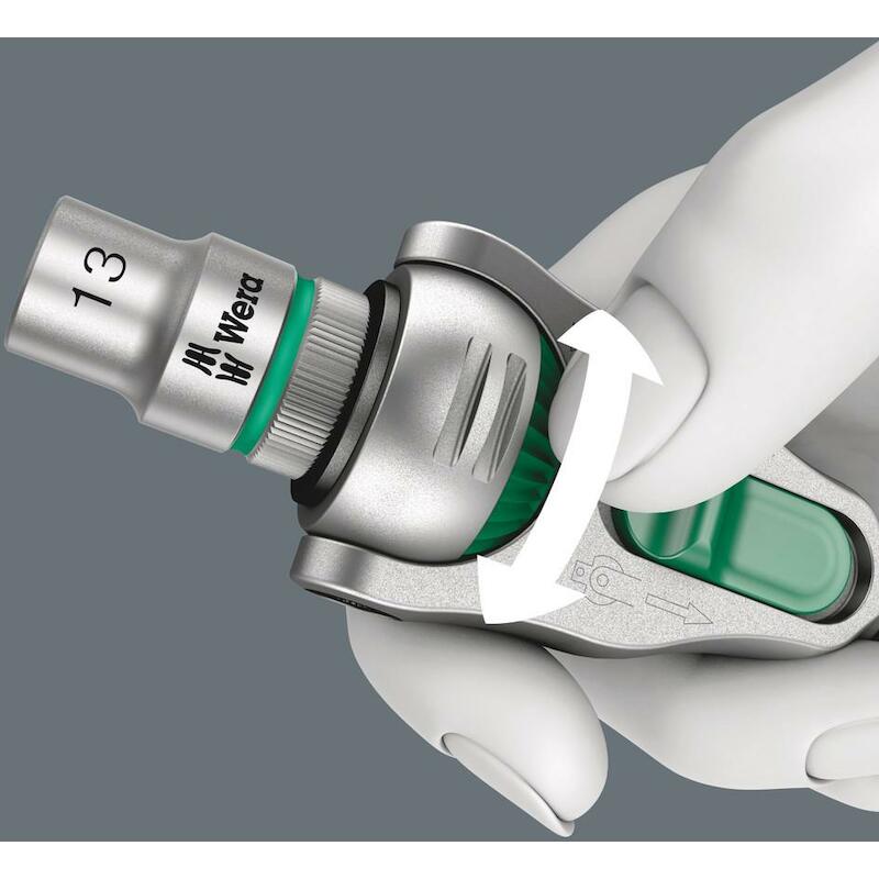 WERA 8000 B ZYKLOP SPEED RATEL MET 3/8"-AANDRIJVING (3/8 duim x 199,0 mm)