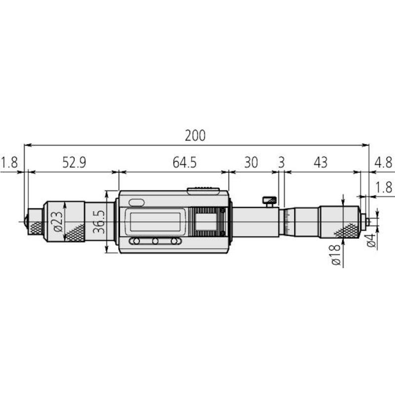 SPEERSCHROEFM.200-1500MM DI.337-302 0,001MM MITUTO
