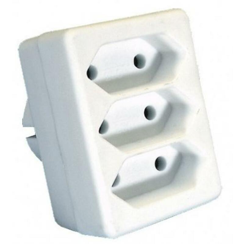PRISE DOMINO 3X2,5A         38322            BLANC
