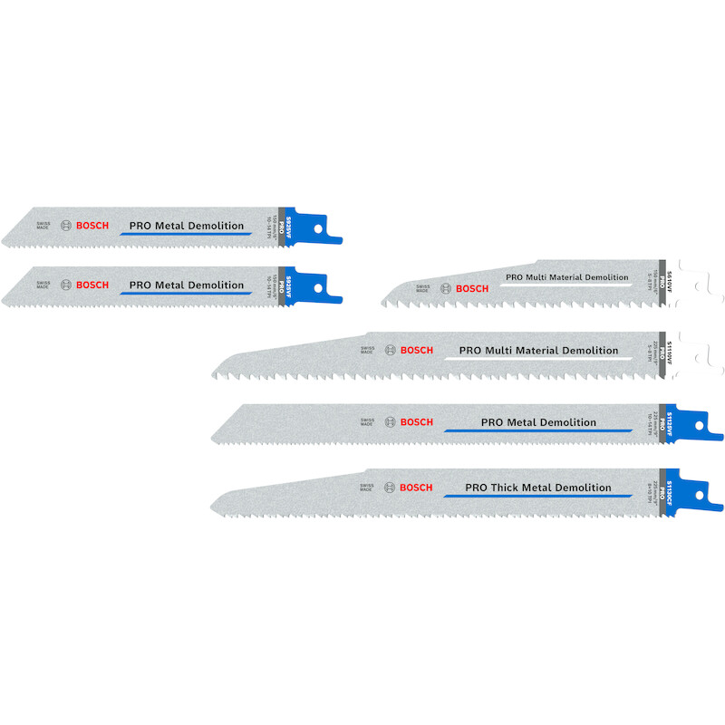 JEU LAMES SCIE SABRE        2607011820 (6PC) BOSCH