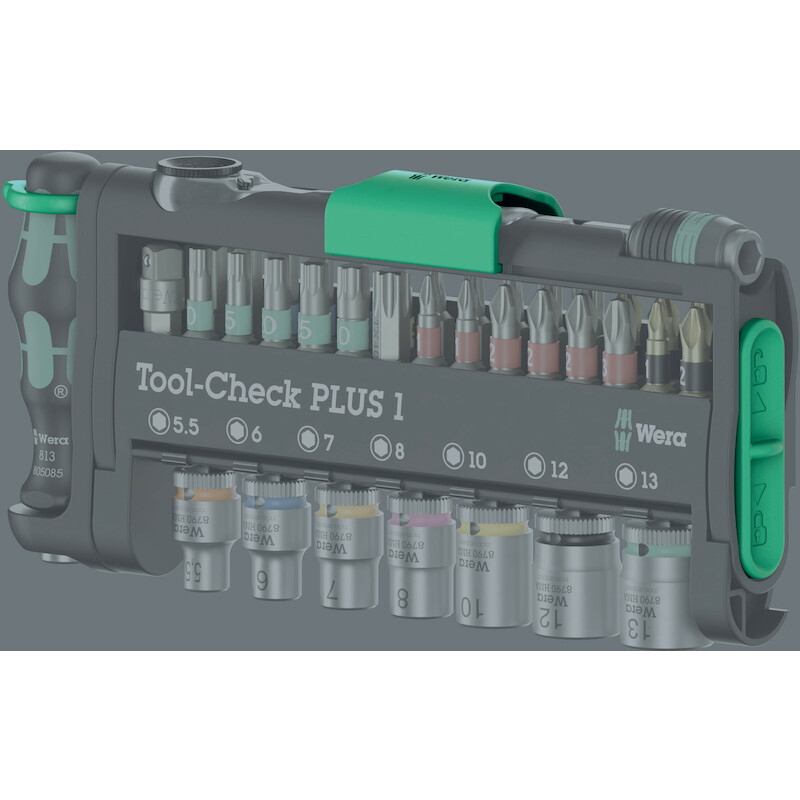 RATELSLEUT.+BITS+DOPPEN     TOOL-CHECK PLUS (39ST)