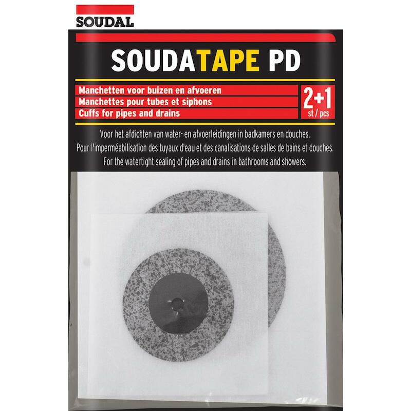 MANCHETTES TUBES/SIPHONS   SOUDATAPE PD 2+1 SOUDAL