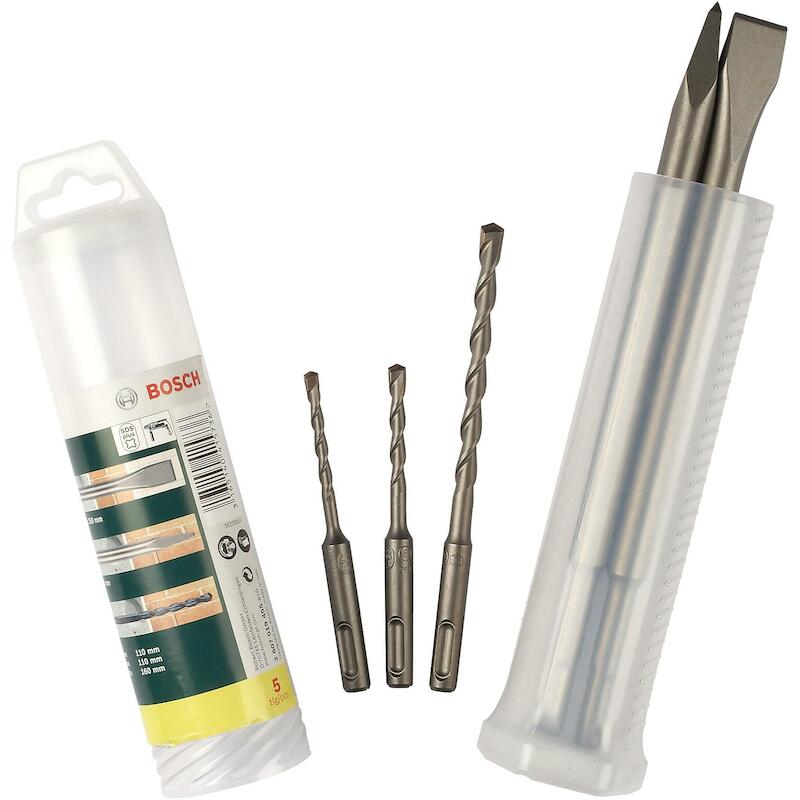 BOOR-/BEITELSET SDS+IN HULS 2607019455  (5ST)BOSCH