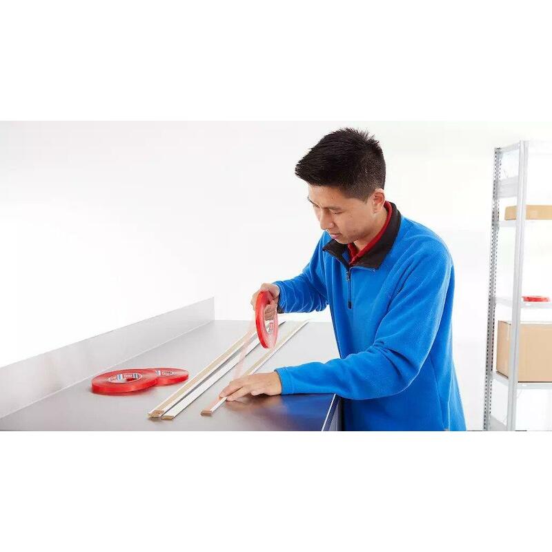 KLEEFBAND - TESA 04965 TESAFIX PET-FOLIE - TRANSPARANT 19 MM X 50 M