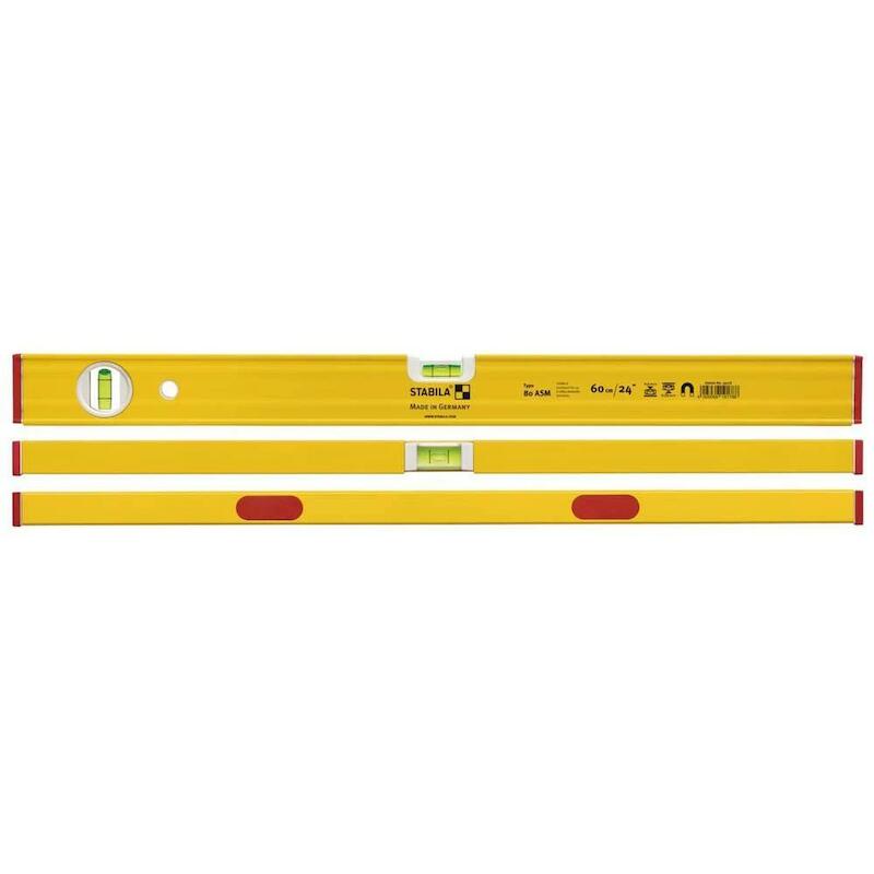 NIVEAU BULLE 600MM RENFORCE 80ASM MAGN.    STABILA