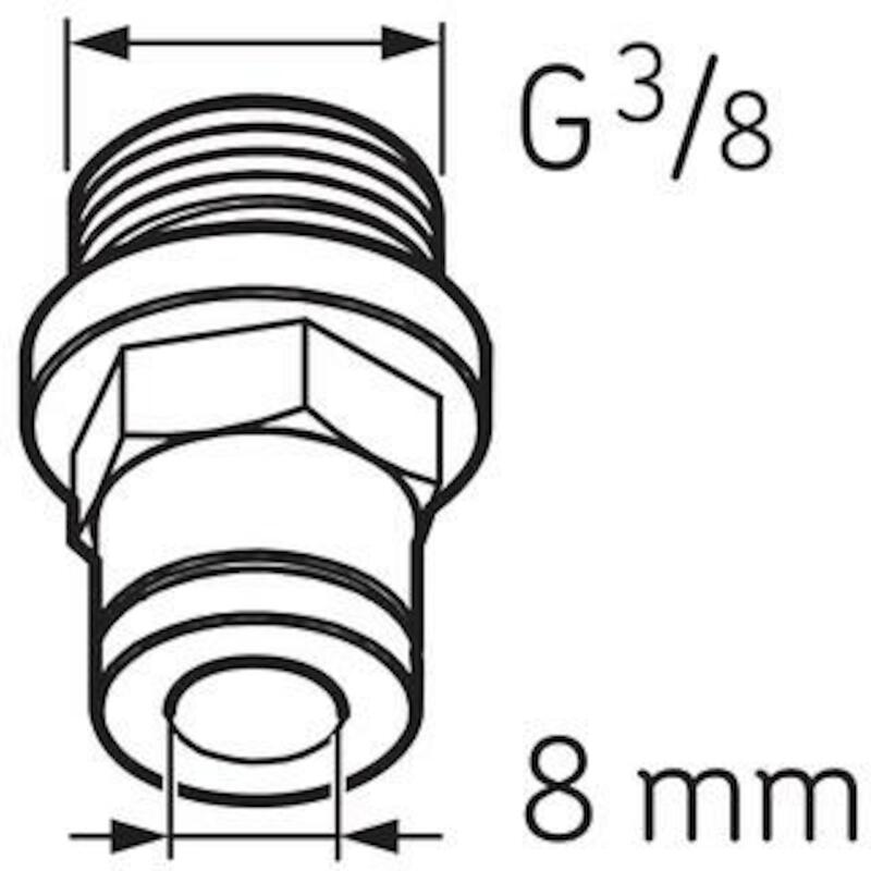 RECHTE INSCHR. 8X3/8"BSPP   LAPF M3/8          SKF