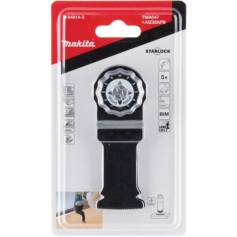 INVALZAAGBLAD 32X50MM       B-64814-5  (5ST)MAKITA