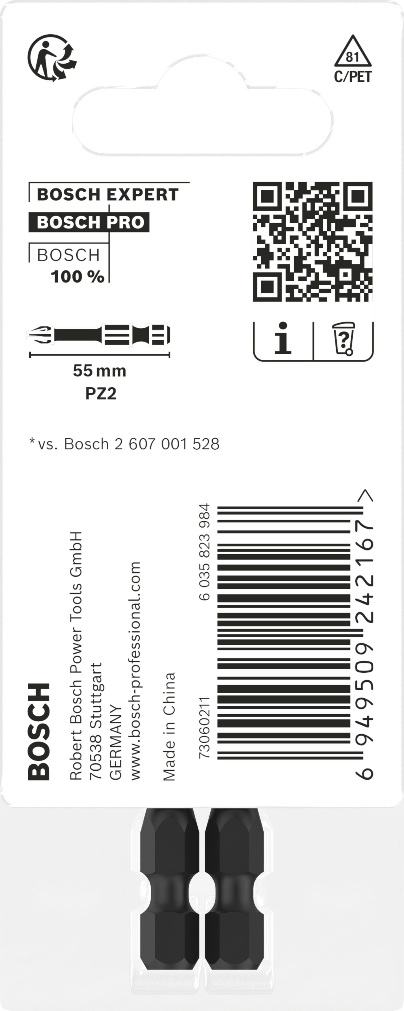 BIT PRO POZIDRIV PZ2        2608522544 (2ST) BOSCH