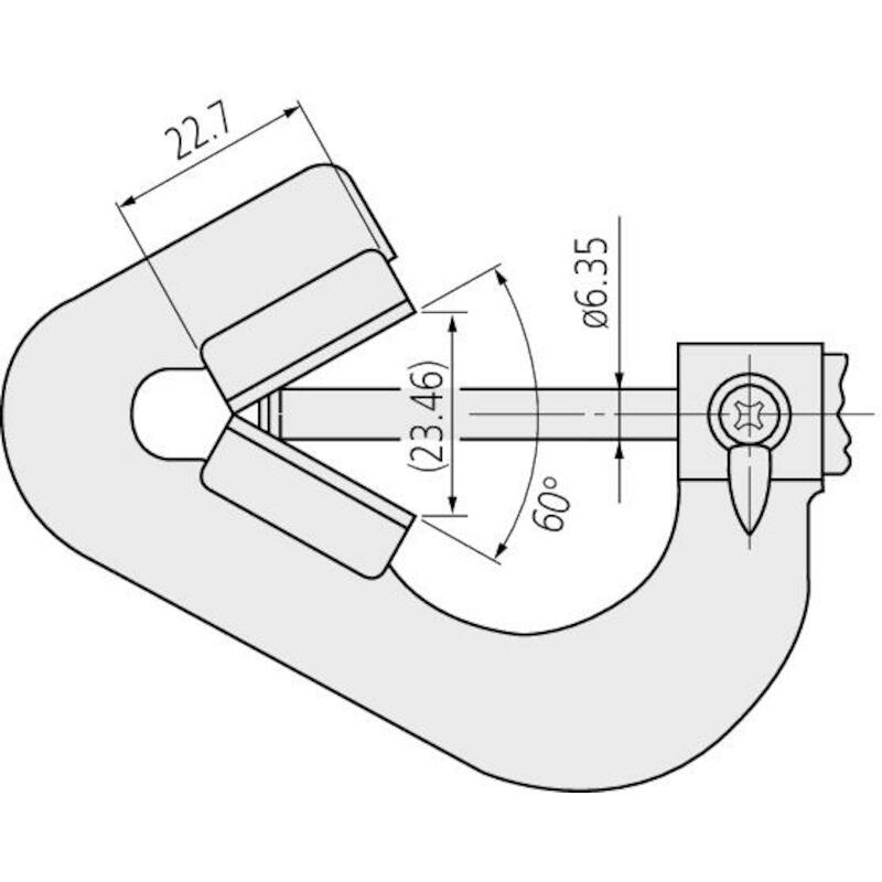 MICROMÈTRE "V" 2,3-25MM     114-204 0,01MM MITUTOY