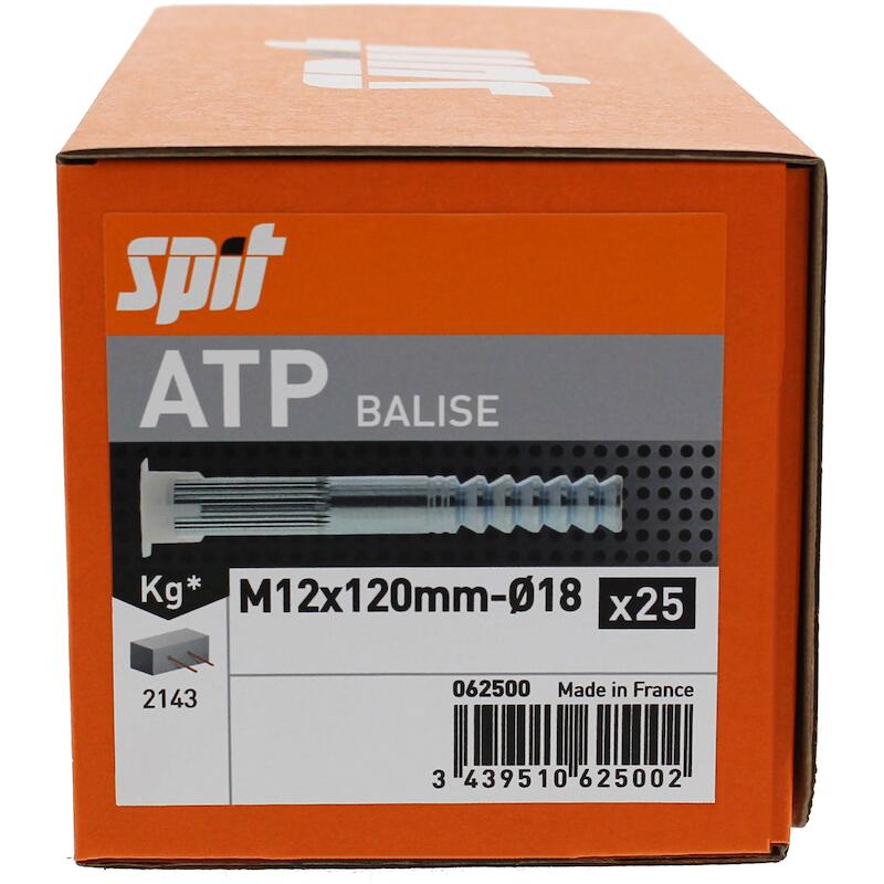 BINNENDRAADANKER M12X120 ZN EPCON ATP  062500 SPIT