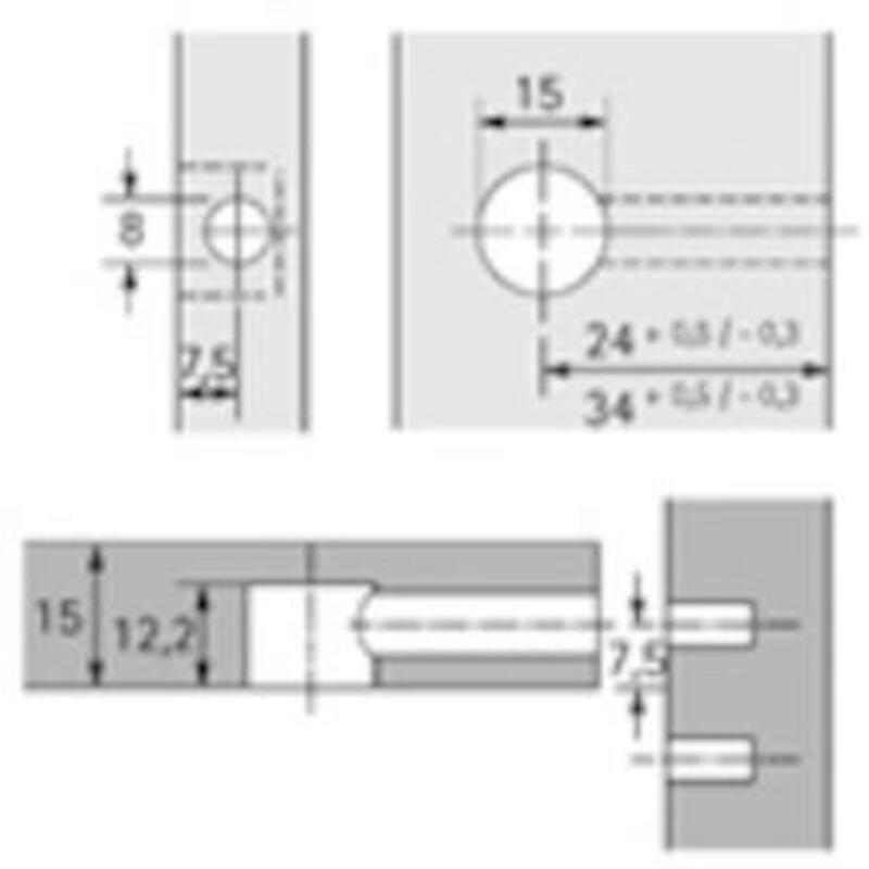 RASTEX 15 ZONDER AFDEKRAND BLANK 15MM   HETT-79462
