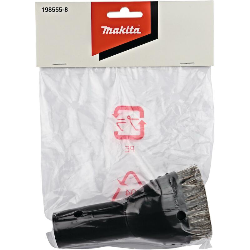 RONDE BORSTEL 28 MM UITEINDE, ZWART - 198555-8 - MAKITA