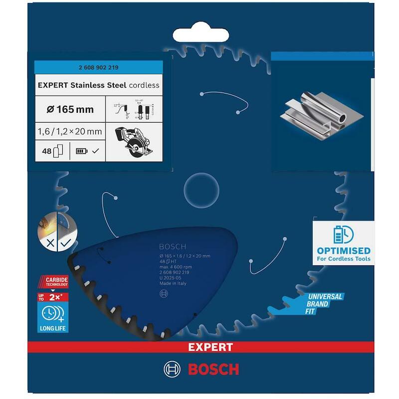 CIRKELZAAGBL.165X20MM STAAL 2608902219 48T   BOSCH