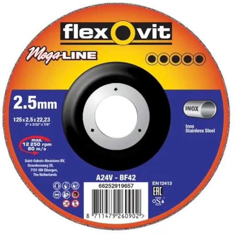 DISQUE TRONÇ. 180X3X22,23MM MEGA-LINE     FLEXOVIT