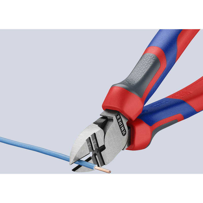 KNIPEX 1422160 AFSTRIP-ZIJSNIJTANG ZWART GEATRAMENTEERD MET MEER-COMPONENTENGREPEN 160 MM