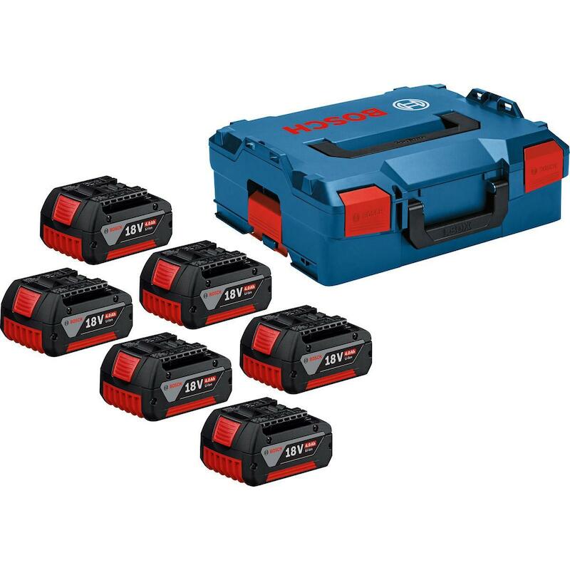 JEU D'ACCUS 18V/6X4AH       1600A02A2S (L-BOXX)BOS