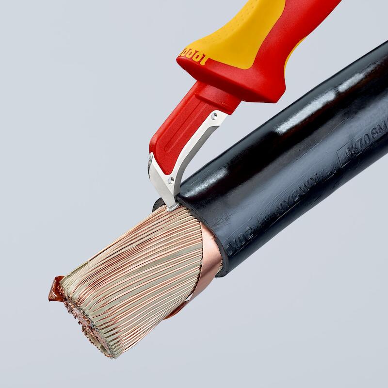 COUTEAU POUR CÂBLES VDE     98 55 - 38X180  KNIPEX